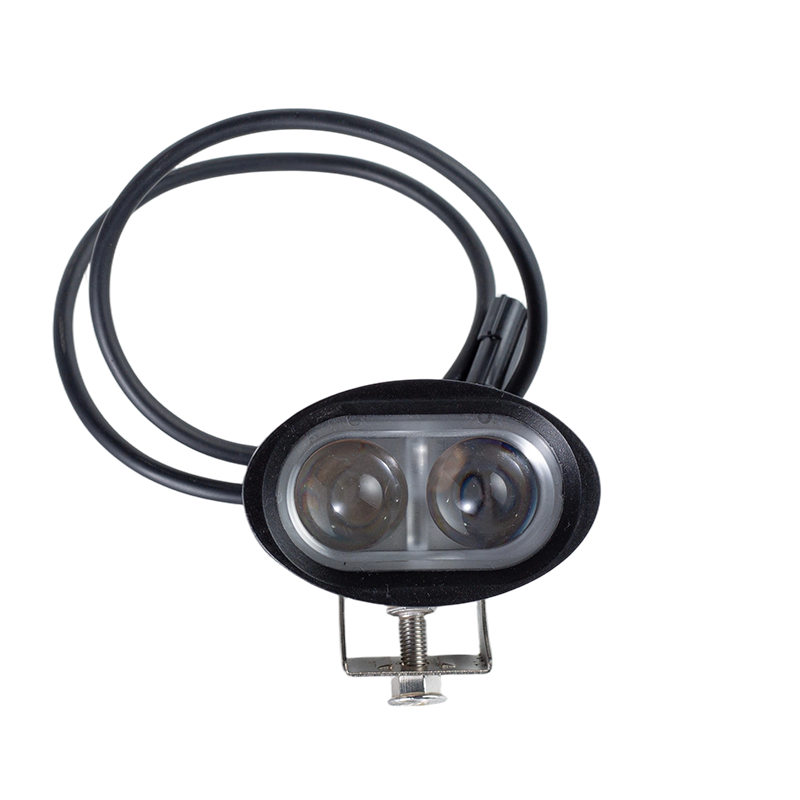 IP67 6W DC9-80V Oval Wide Beam Pula/Asul na Forklift Safety Warning Light