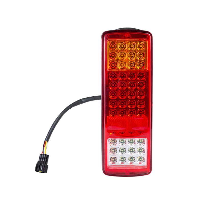FLDJ-SSWD-002 IP55 6W DC12-24V 3-Color Integrated LED Rear Tail Light (Turn Signal + Position Light + Reverse Light)