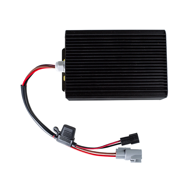 High Efficiency Stable Output IP65 Dustproof Oil Resistant DC80V Malapad na Input Forklift Vehicle DC-DC Voltage Step Down Module