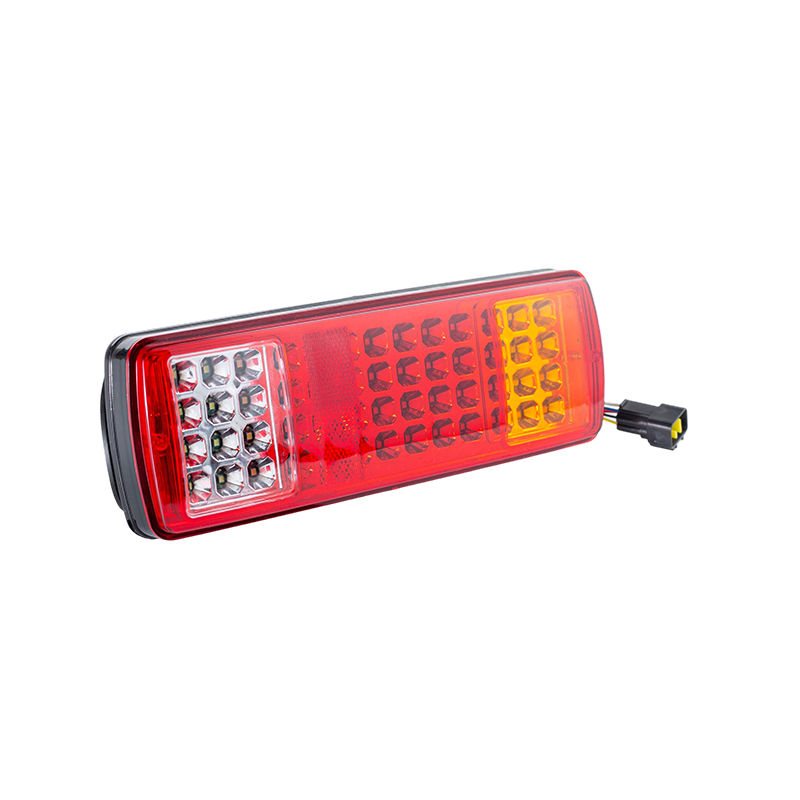 FLDJ-SSWD-002 IP55 6W DC12-24V 3-Color Integrated LED Rear Tail Light (Turn Signal + Position Light + Reverse Light)