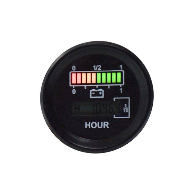 FLYB-0096 Round CAN Bus Battery Level Gauge na may Hour Meter